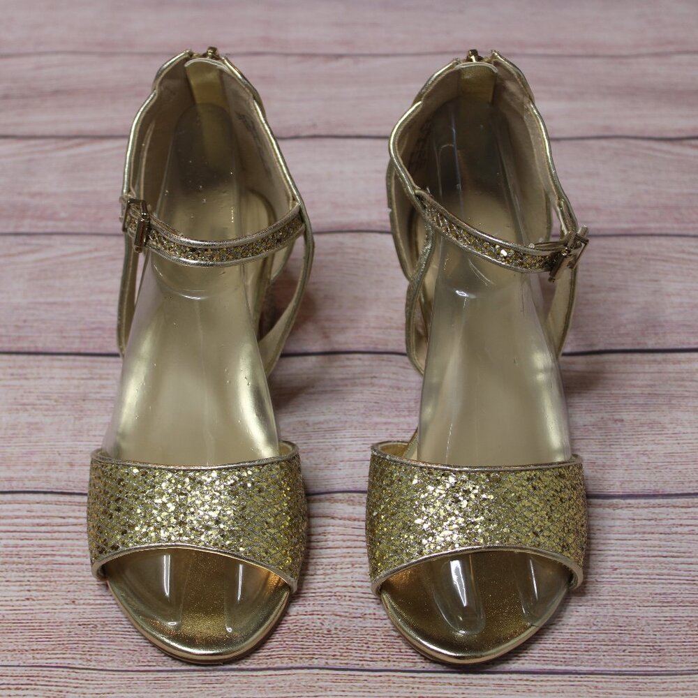 Michael Michael Kors Gold Glitter Low Heels - Picture 3 of 9